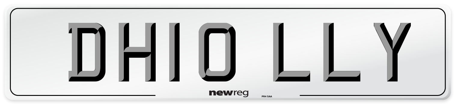 DH10 LLY Number Plate from New Reg